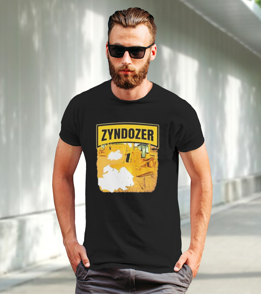 Zyndozer Funny Ahh Tees Bulldozer Image T-Shirt