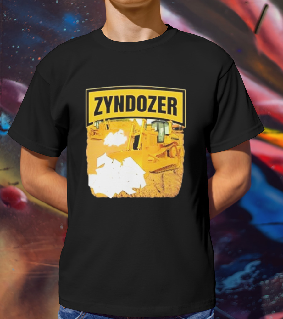 Zyndozer Funny Ahh Tees Bulldozer Image T-Shirt