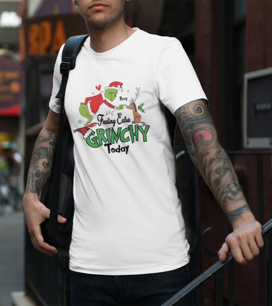 Grinch Boop Feeling Extra Grinchy Today T-Shirt