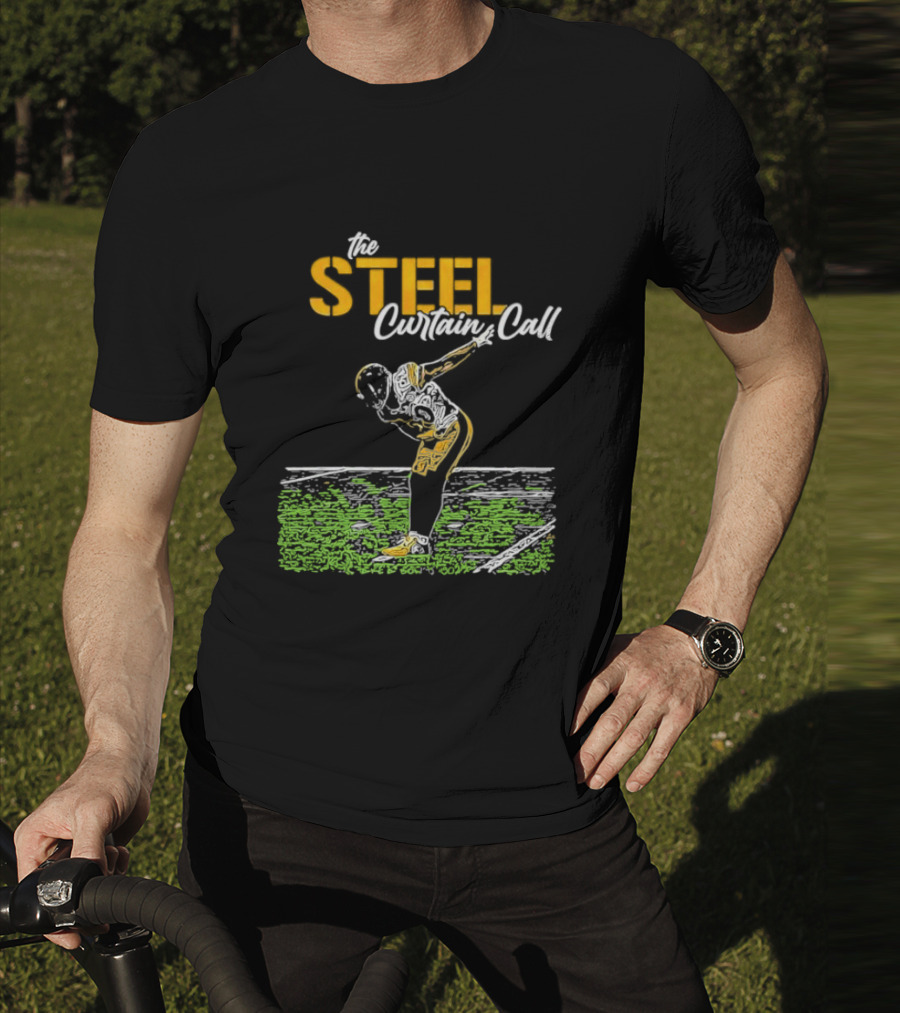 The Steel Curtain Call Take A Bow TJ Football T-Shirt