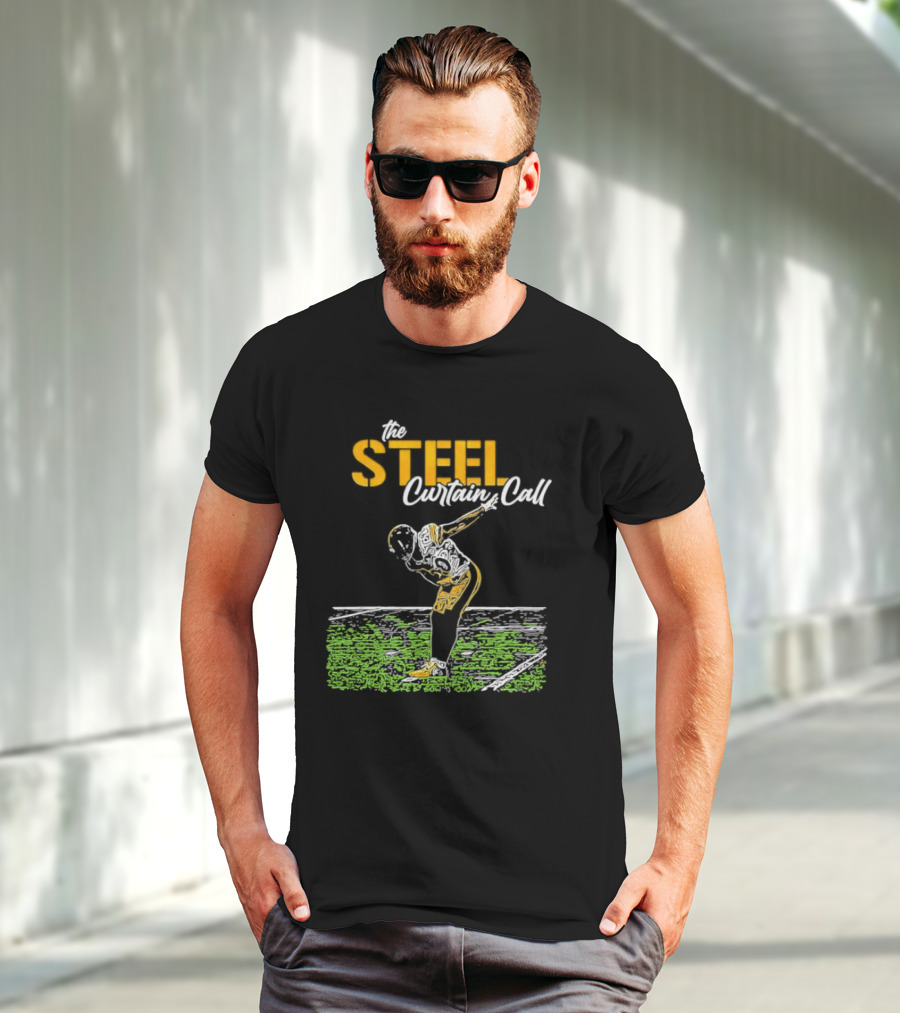 The Steel Curtain Call Take A Bow TJ Football T-Shirt