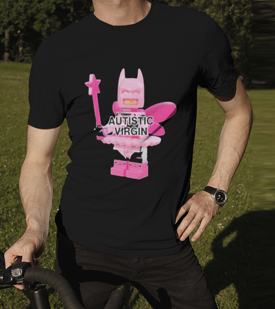 Autistic Virgin Pink Lego Fairy Batman T-Shirt