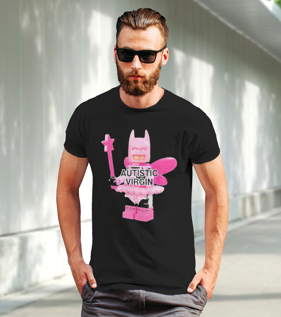Autistic Virgin Pink Lego Fairy Batman T-Shirt