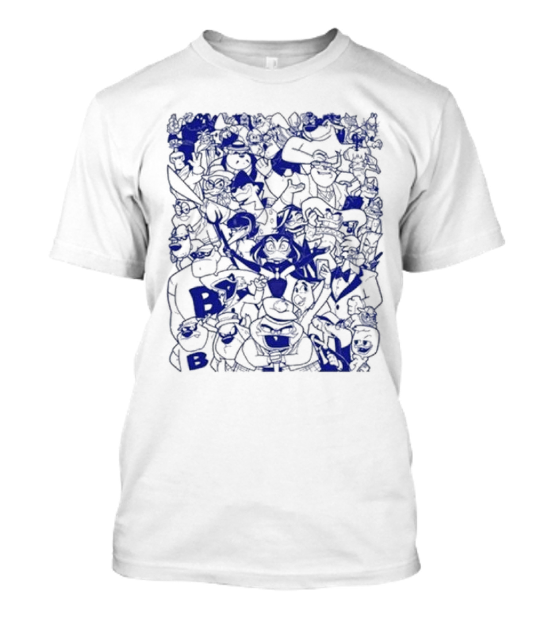 Duck Villains Dark Blue Ensemble By Brian Danger T-Shirt