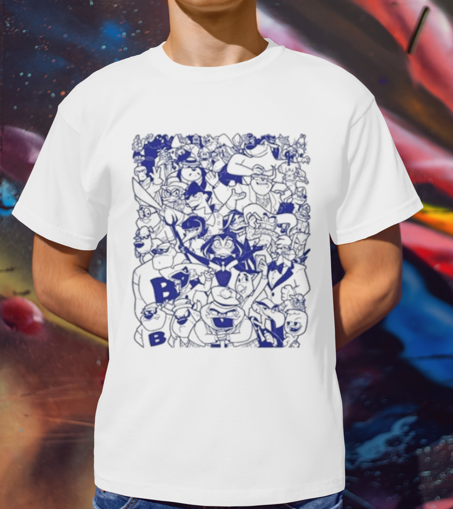 Duck Villains Dark Blue Ensemble By Brian Danger T-Shirt