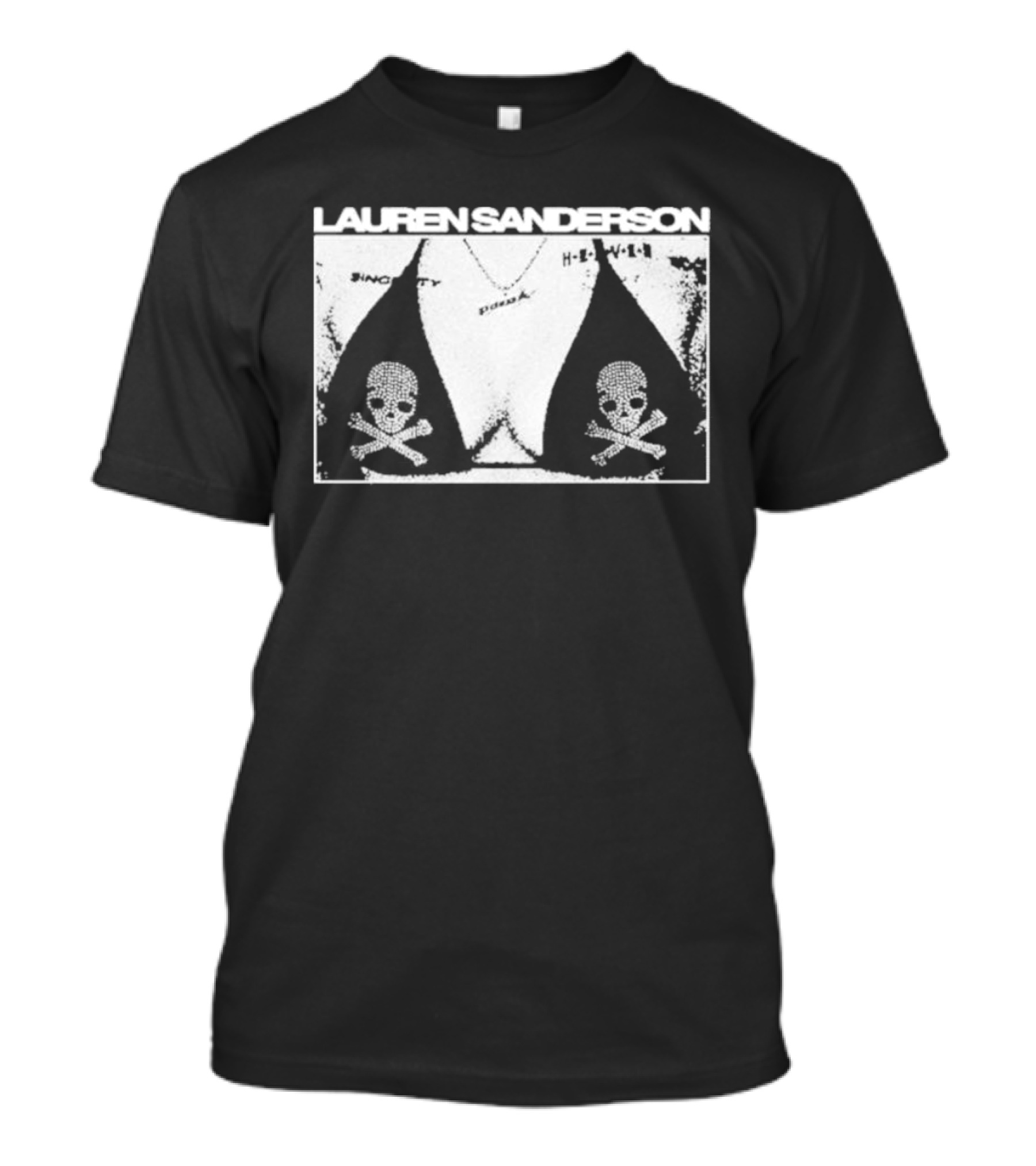 LAUREN SANDERSON SINCERITY SKULL BOOB HELL YEAH T-Shirt