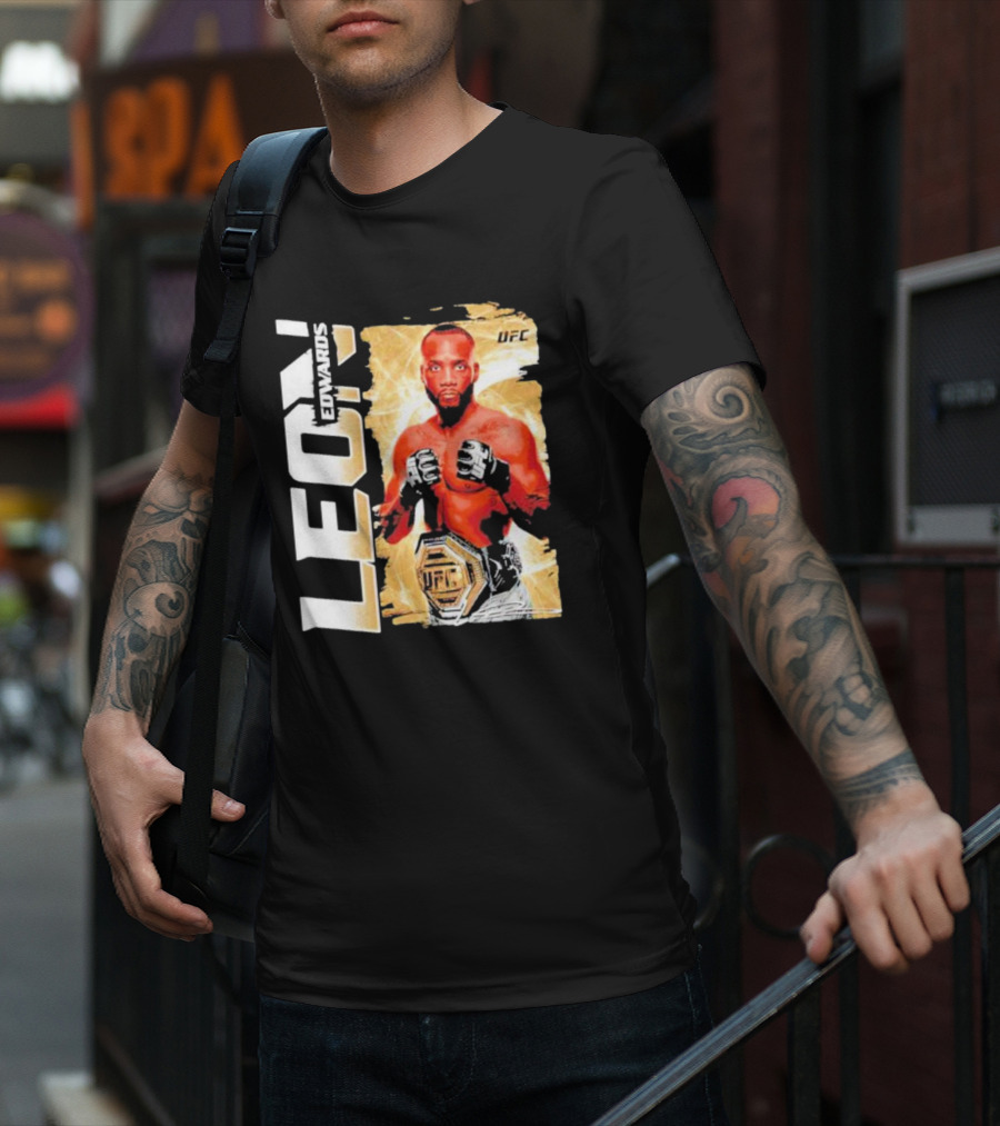 LEON EDWARDS UFC Champion Pose T-Shirt