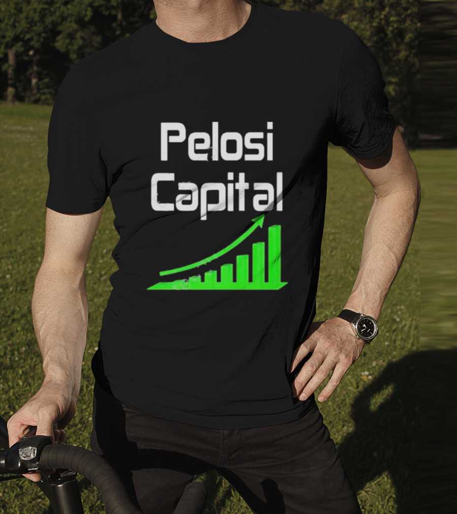 Liathetrader Pelosi Capital Green Arrow Graph T-Shirt