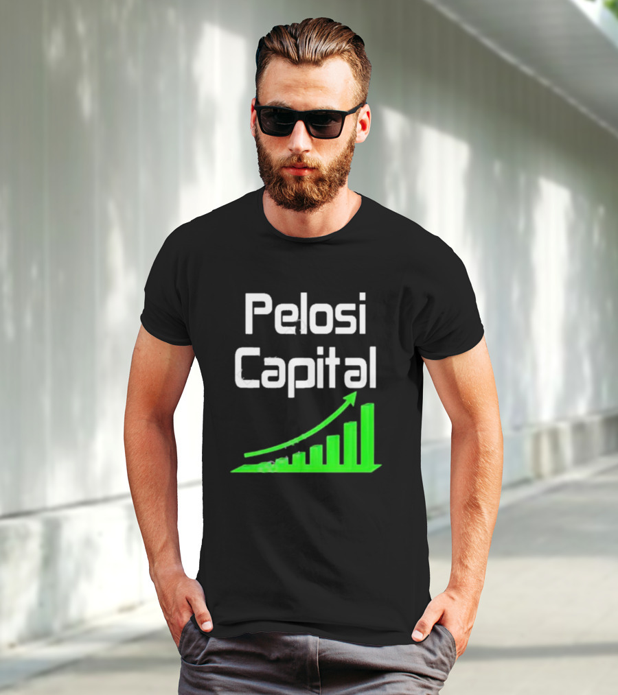 Liathetrader Pelosi Capital Green Arrow Graph T-Shirt