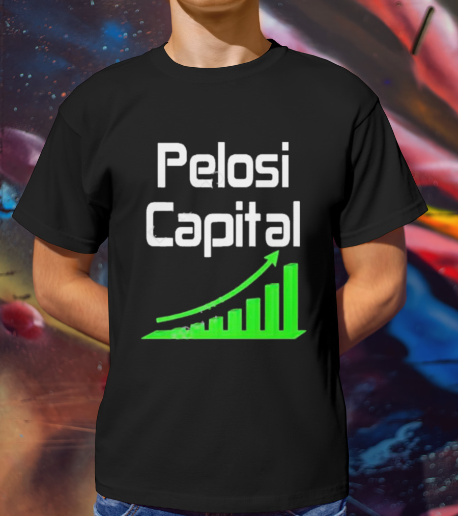 Liathetrader Pelosi Capital Green Arrow Graph T-Shirt