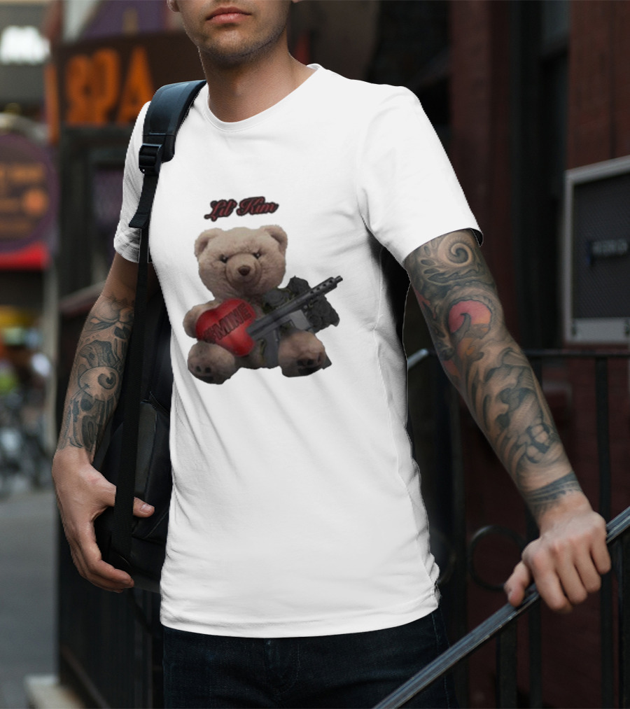 Lil Kim #Mine Teddy Bear With Gun T-Shirt
