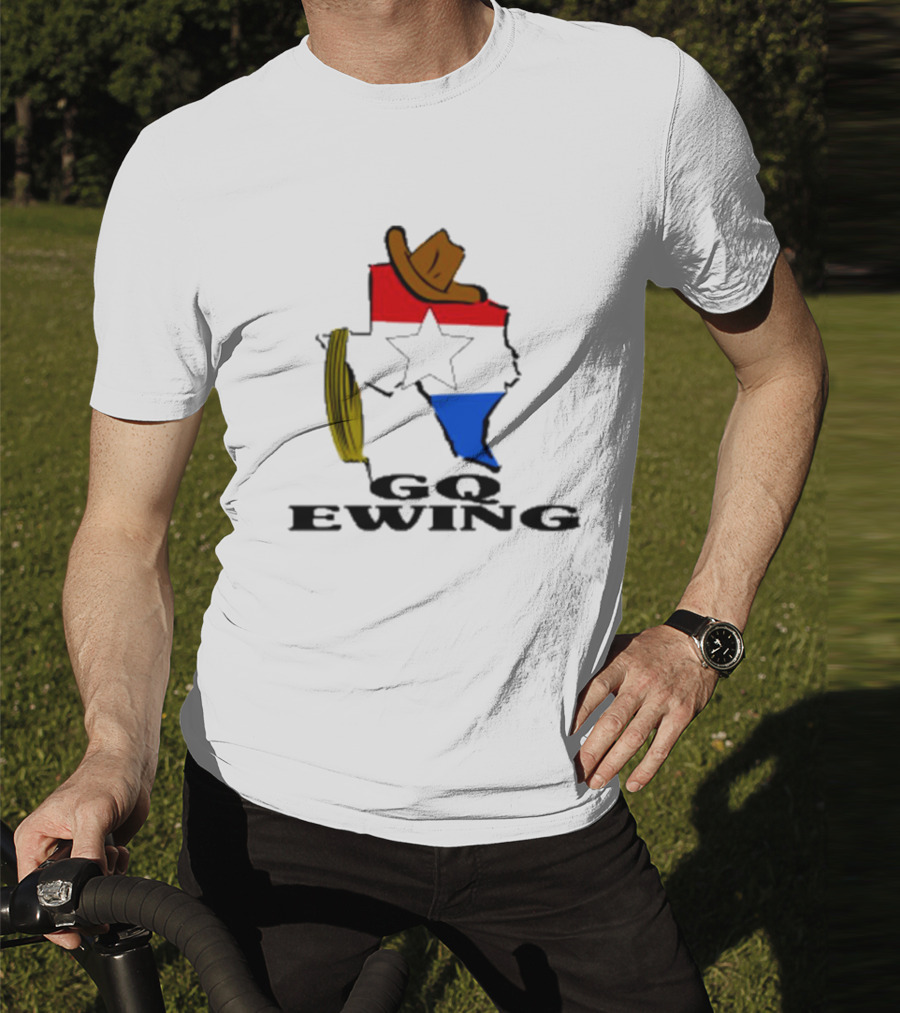 Lone Star GQ Ewing Texas Hat Star Colors T-Shirt