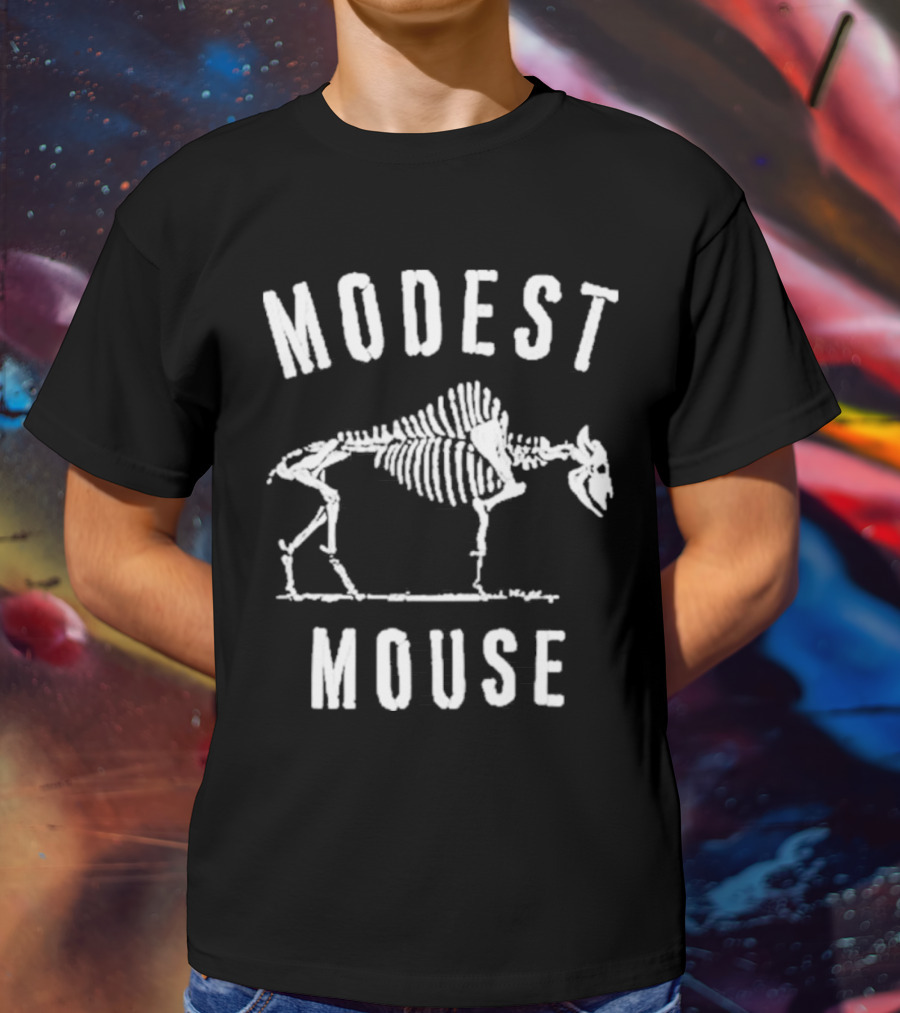 Modest Mouse Lonesome Crowded West Skeleton Buffalo T-Shirt