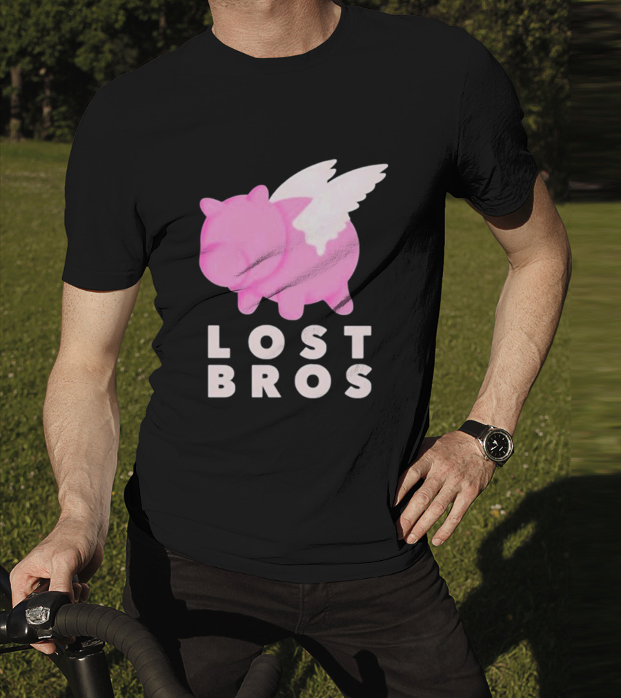 Lost Bros When Hamm Flies Pig With Wings T-Shirt