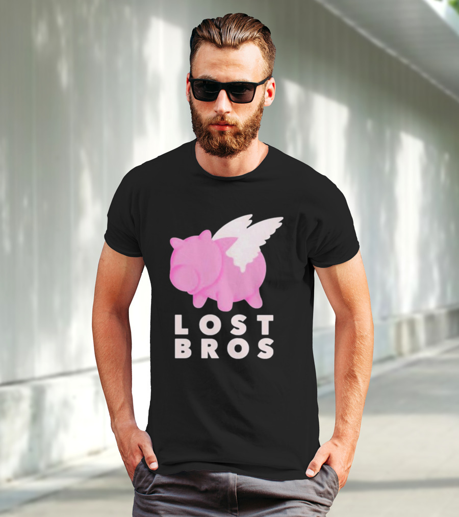 Lost Bros When Hamm Flies Pig With Wings T-Shirt
