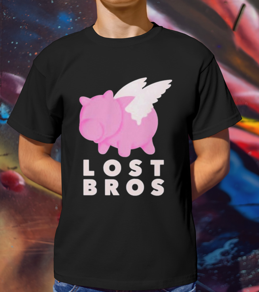 Lost Bros When Hamm Flies Pig With Wings T-Shirt