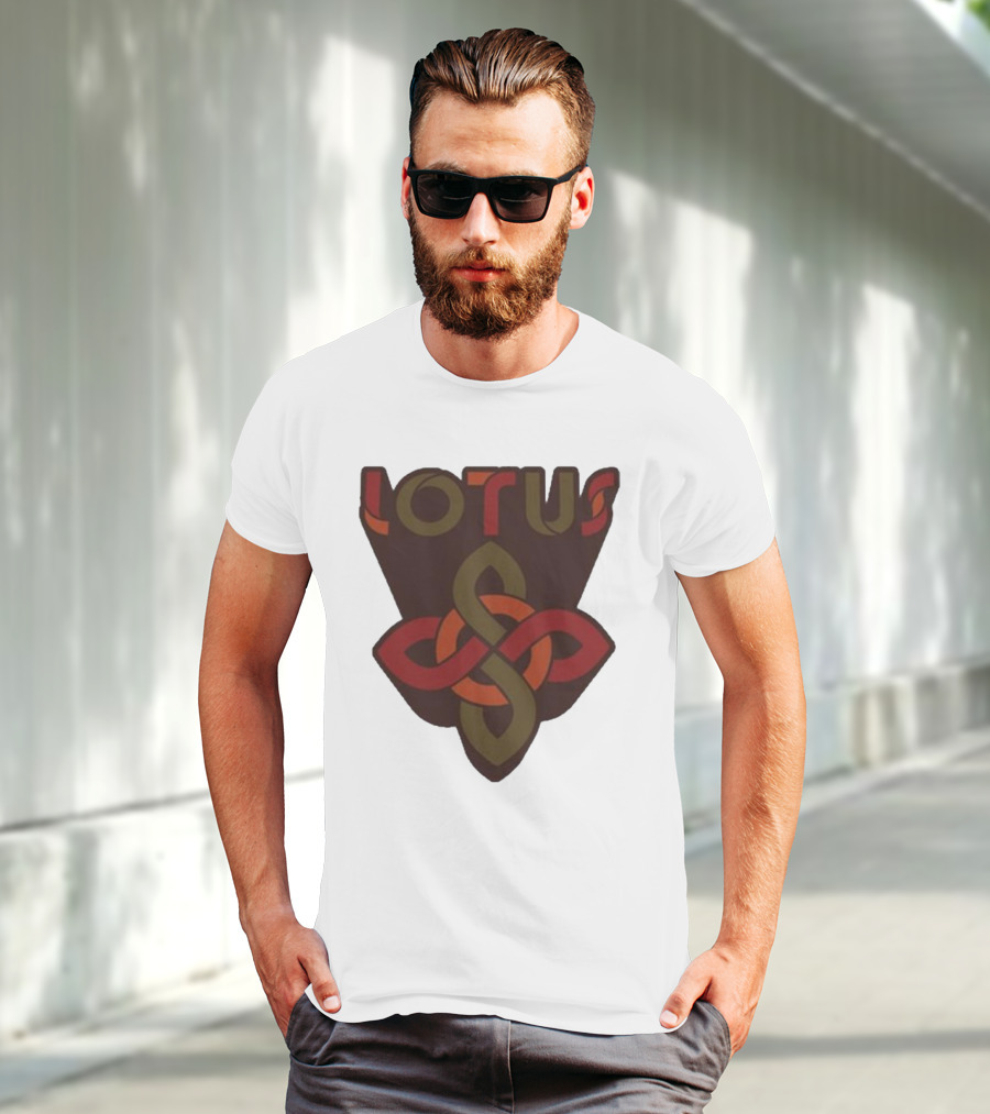 Lotus Celtic Knot Brown Red Green T-Shirt