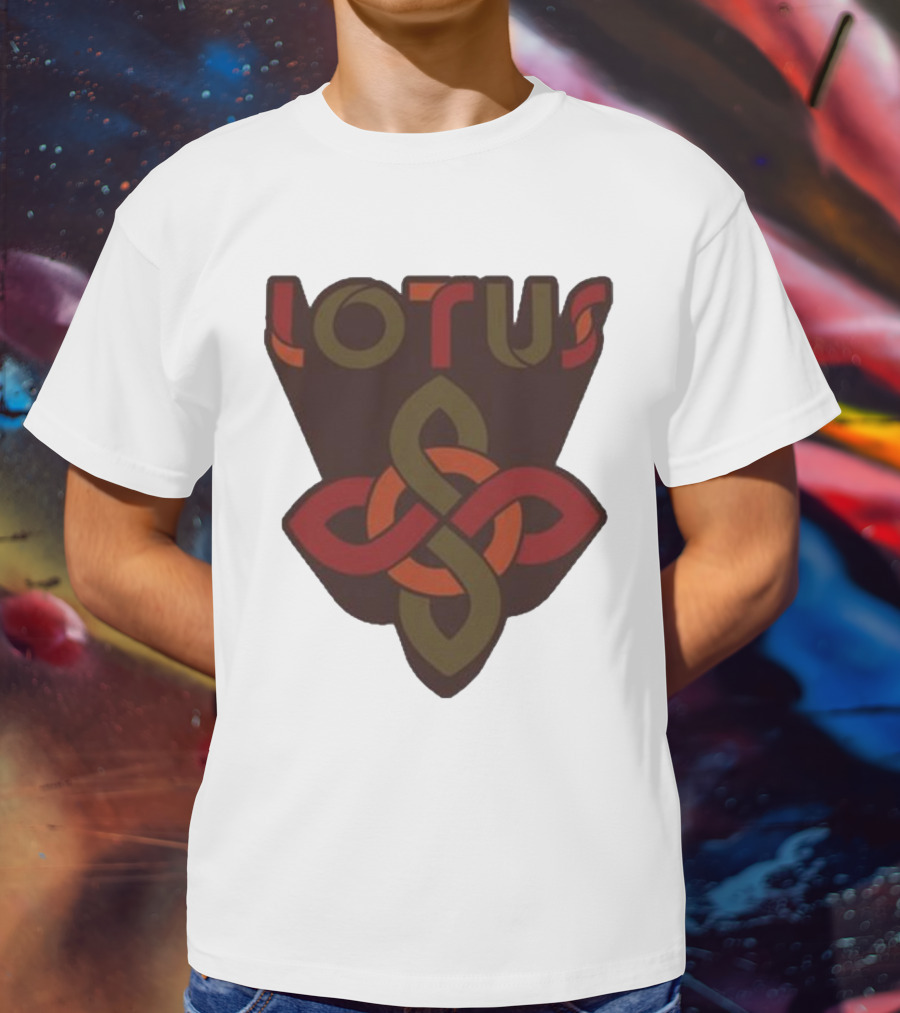 Lotus Celtic Knot Brown Red Green T-Shirt