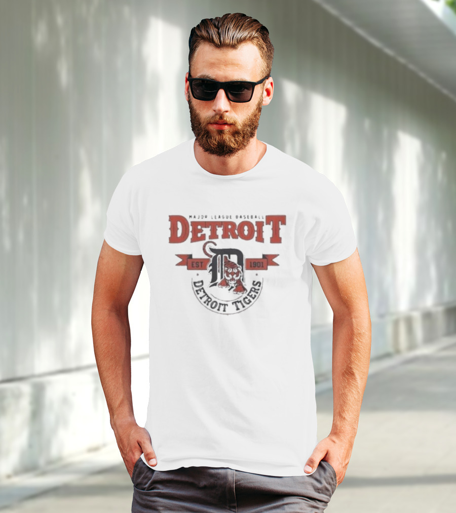 Major League Baseball Detroit Tigers Est 1901 T-Shirt