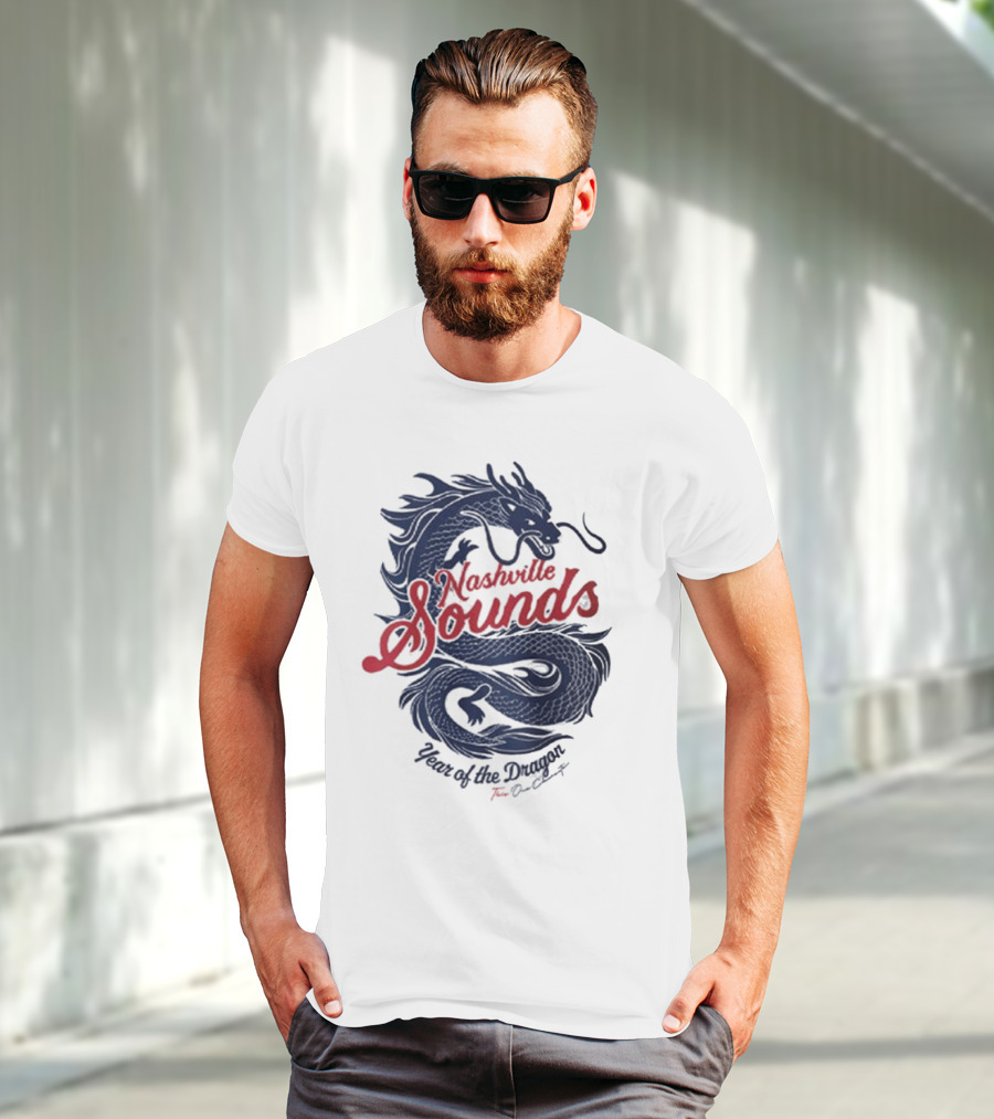 Nashville Sounds Year Of The Dragon Tom Bancroft T-Shirt