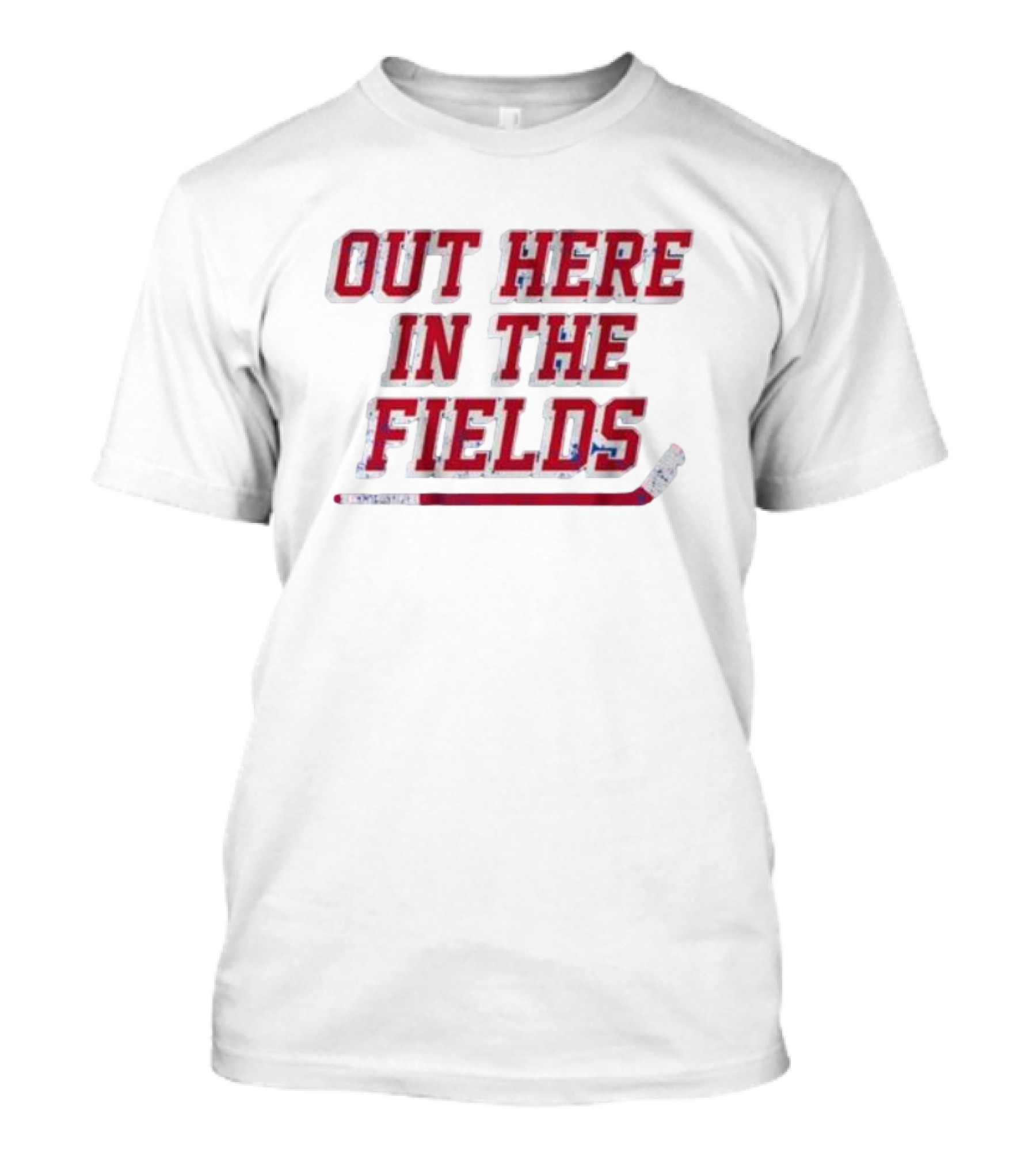 Out Here In The Fields New York Hockey T-Shirt