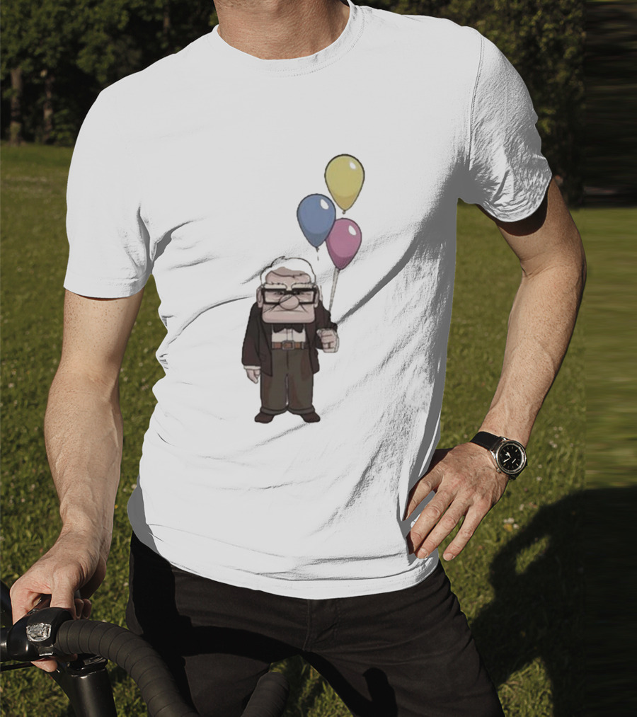 Nika Carl Fredricksen From Up Costume Geno Balloons Character T-Shirt
