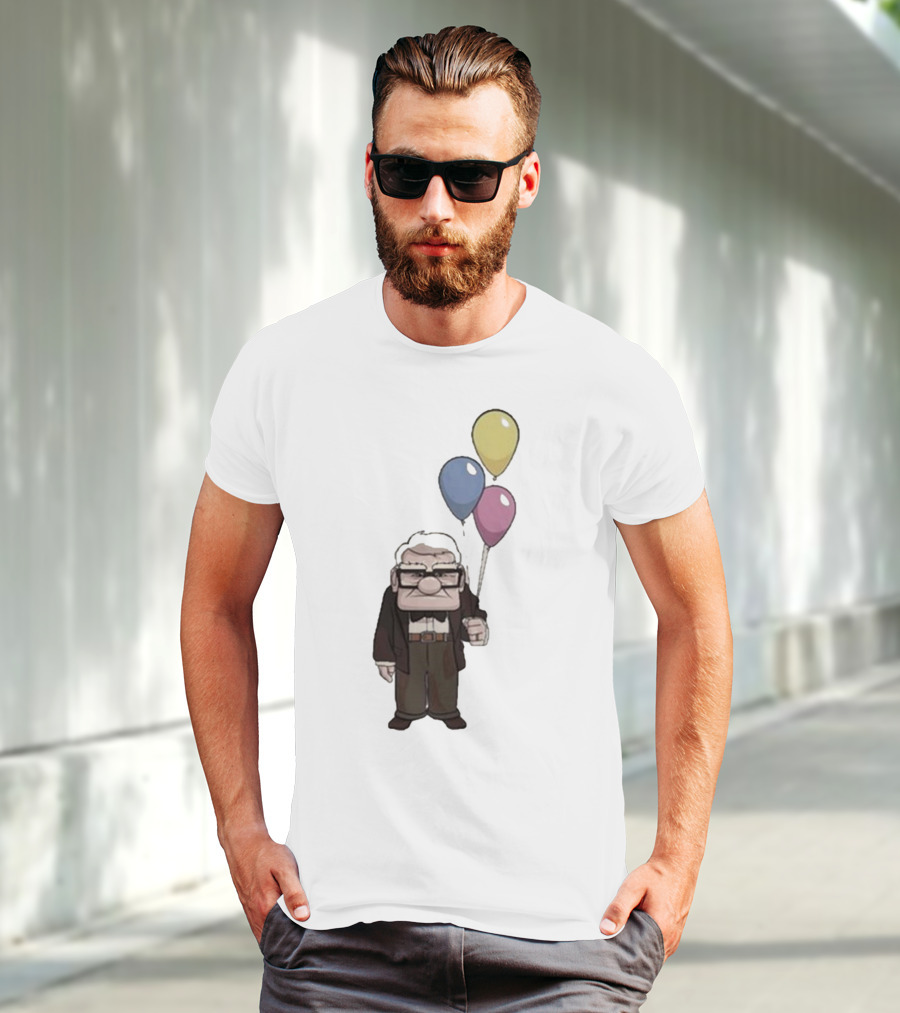 Nika Carl Fredricksen From Up Costume Geno Balloons Character T-Shirt