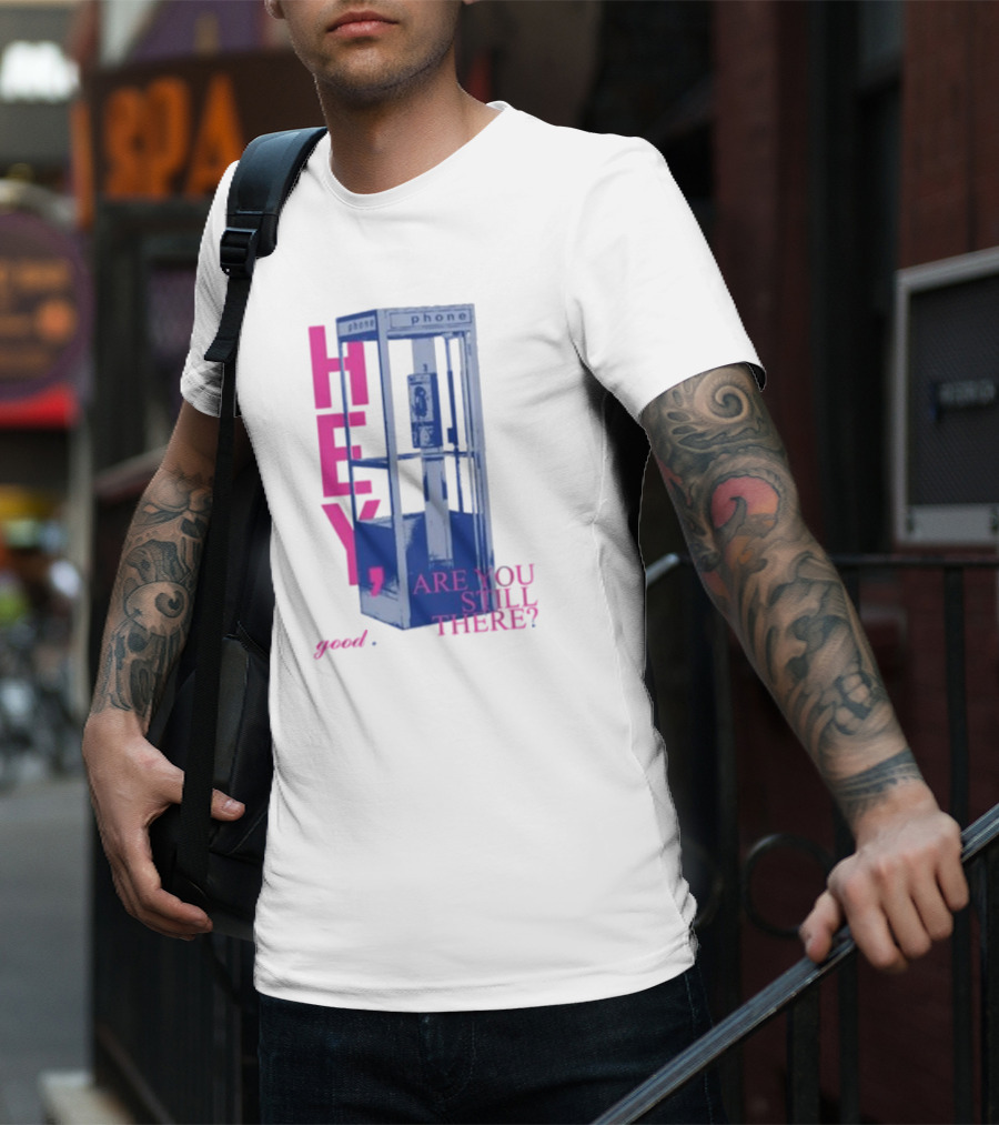 Niki Backburner Hey Are You Still There Good Phone Booth Retro T-Shirt