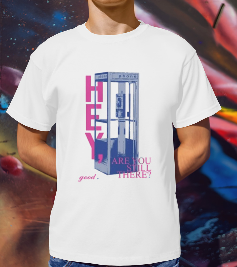 Niki Backburner Hey Are You Still There Good Phone Booth Retro T-Shirt