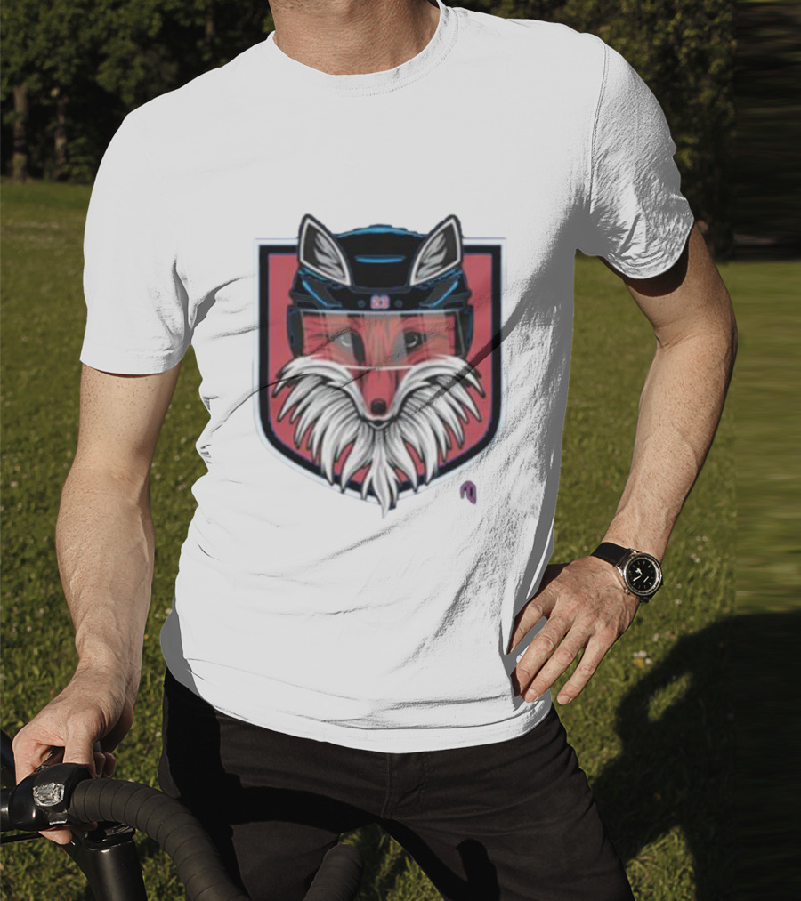 NYR Fox Shield Hockey Logo Helmet T-Shirt
