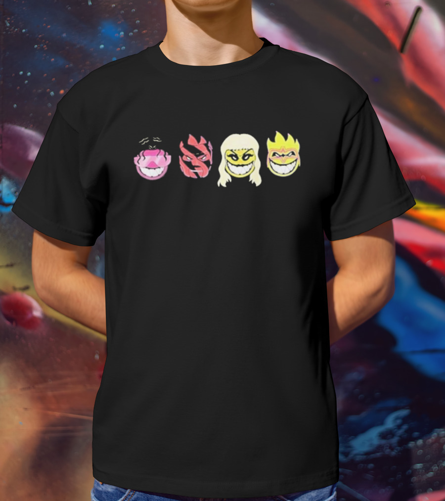 Offtherope Noon EST Grinning Icon Faces T-Shirt