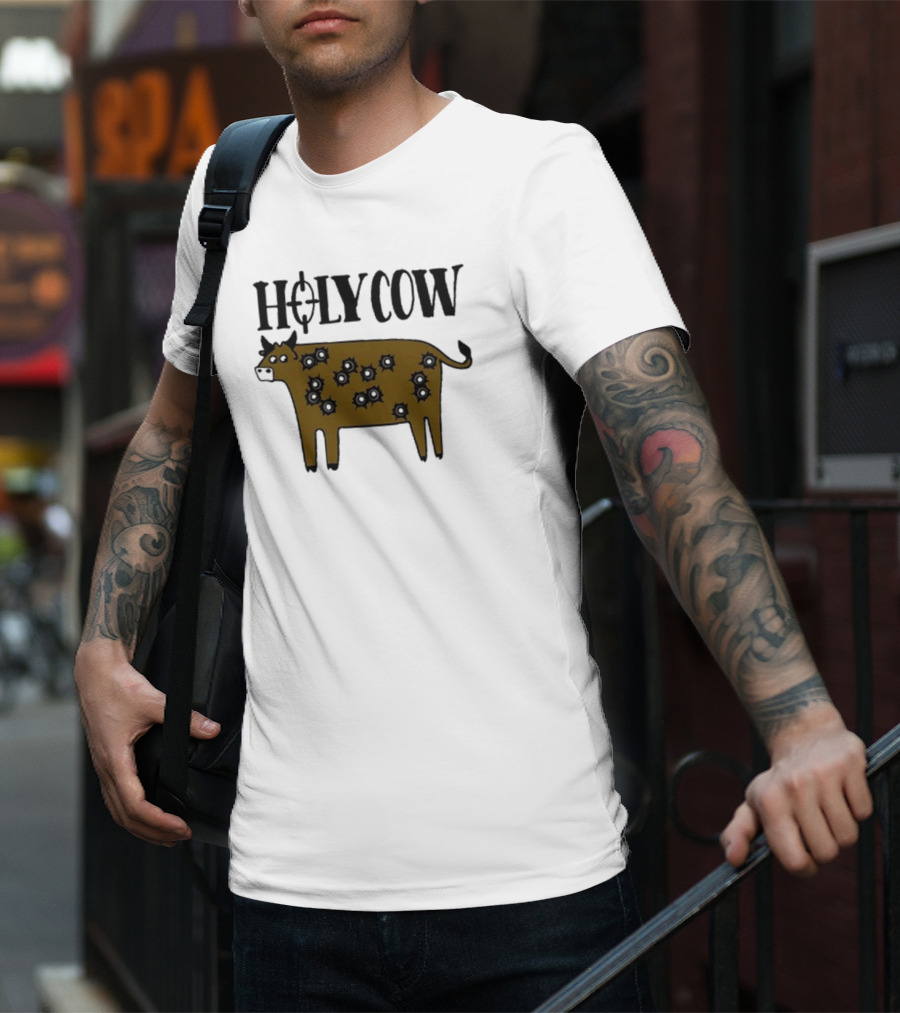Kentucky Ballistics Holy Cow With Bullet Holes T-Shirt