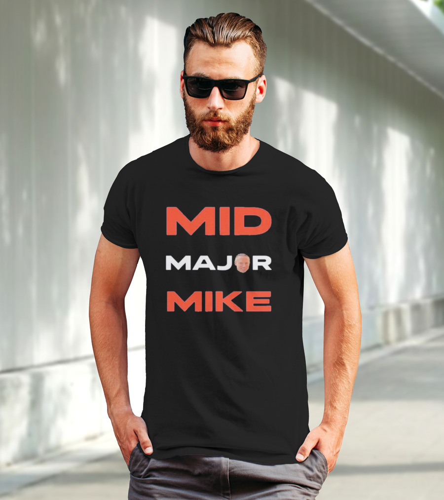 Mid Major Mike Sports Humor Face T-Shirt