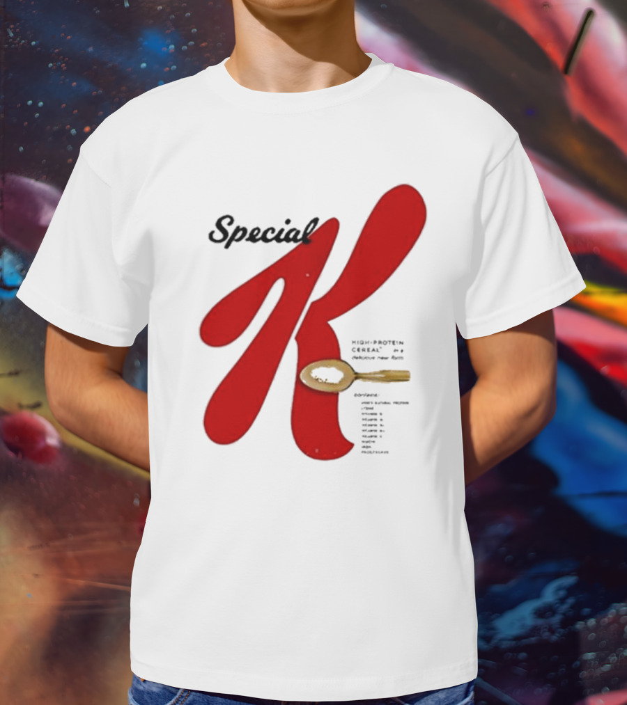 Special K High Protein Cereal Ketapoloclub Spoon T-Shirt