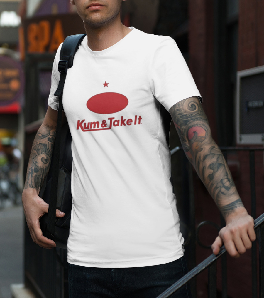 Kum And Take It Red Oval Star T-Shirt