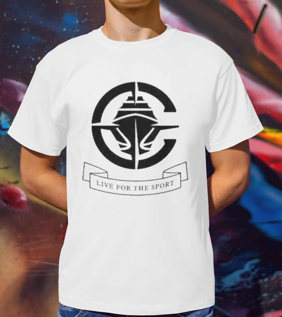 Live For The Sport Lac New Logo Helmet T-Shirt