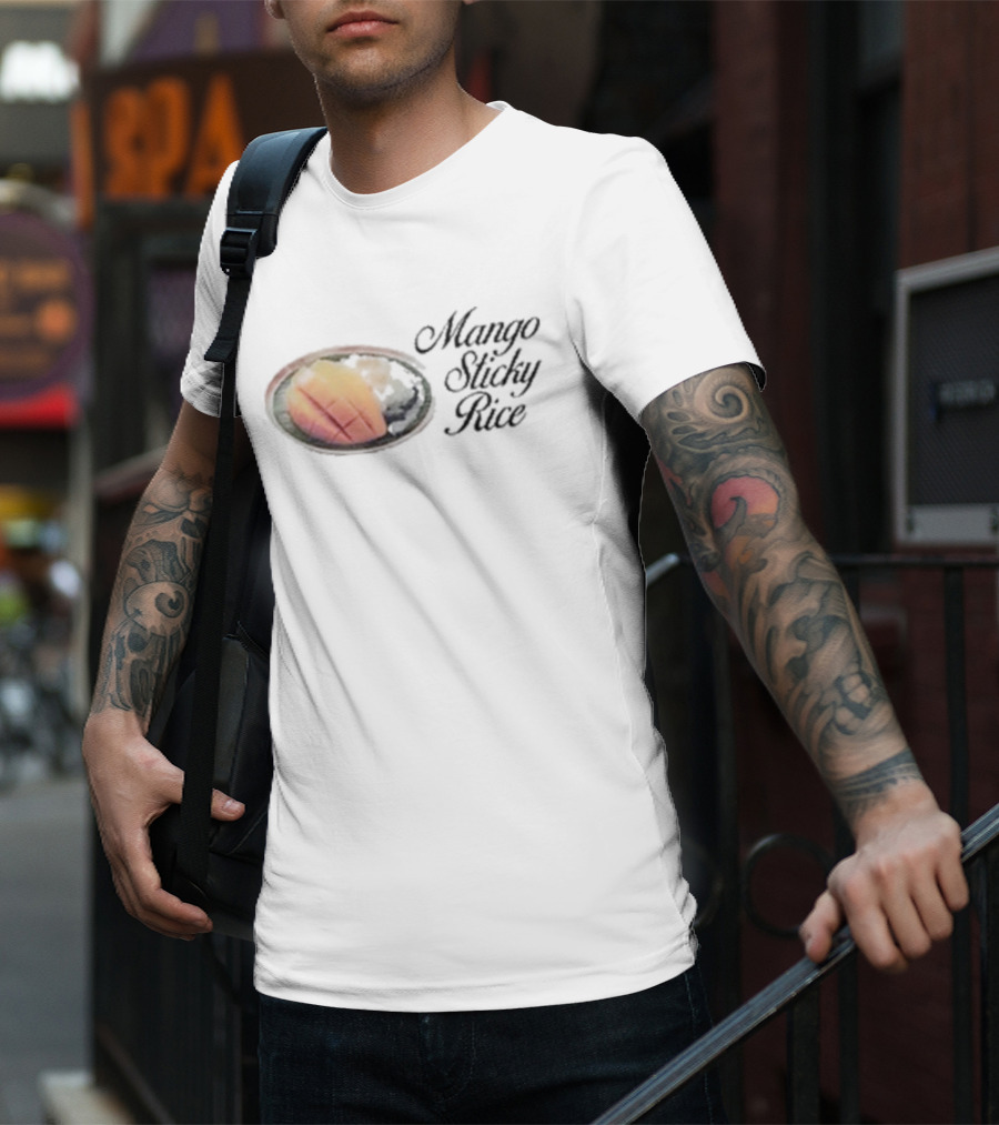 Mango Sticky Rice Tropical Fruit With Sticky Rice T-Shirt