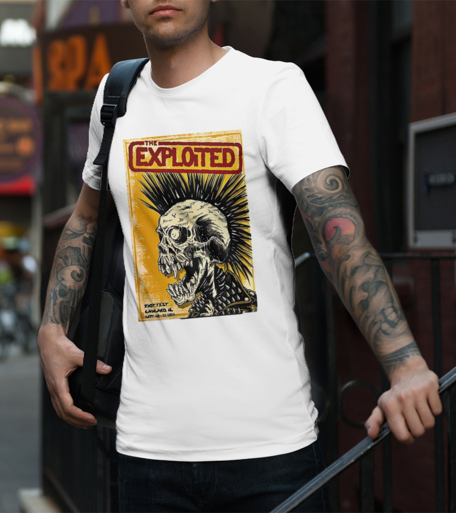 The Exploited Skull Riot Fest Chicago IL Sept 20-22 T-Shirt