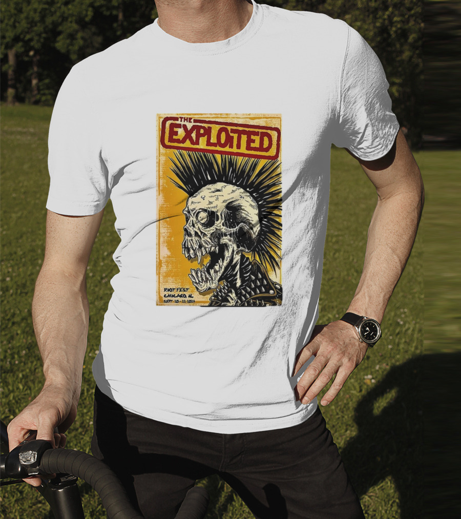 The Exploited Skull Riot Fest Chicago IL Sept 20-22 T-Shirt