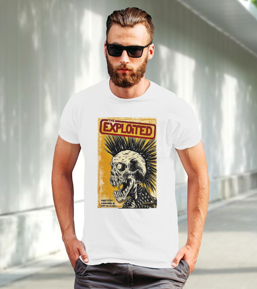 The Exploited Skull Riot Fest Chicago IL Sept 20-22 T-Shirt