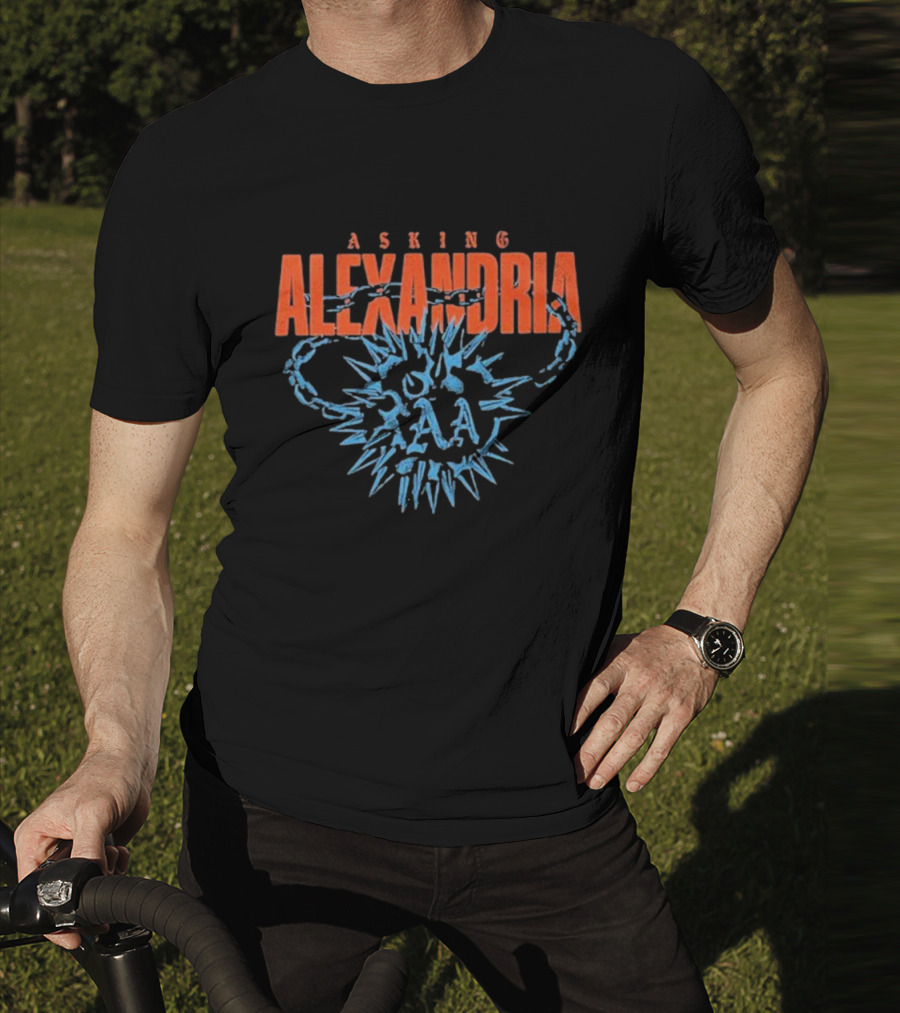 ASKING ALEXANDRIA BLUE FLAIL AND CHAIN T-Shirt