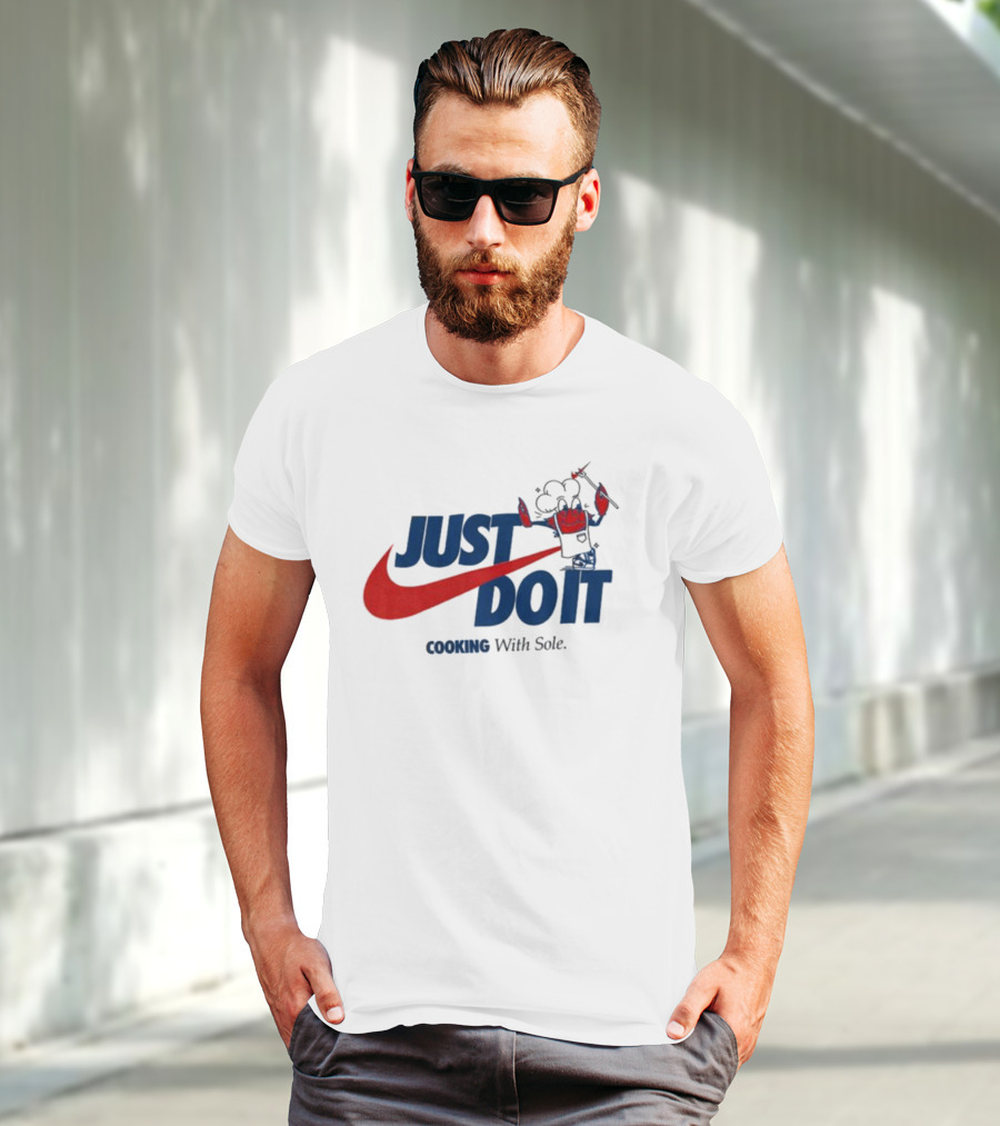 JUST DO IT Cooking With Sole Chef Swoosh T-Shirt