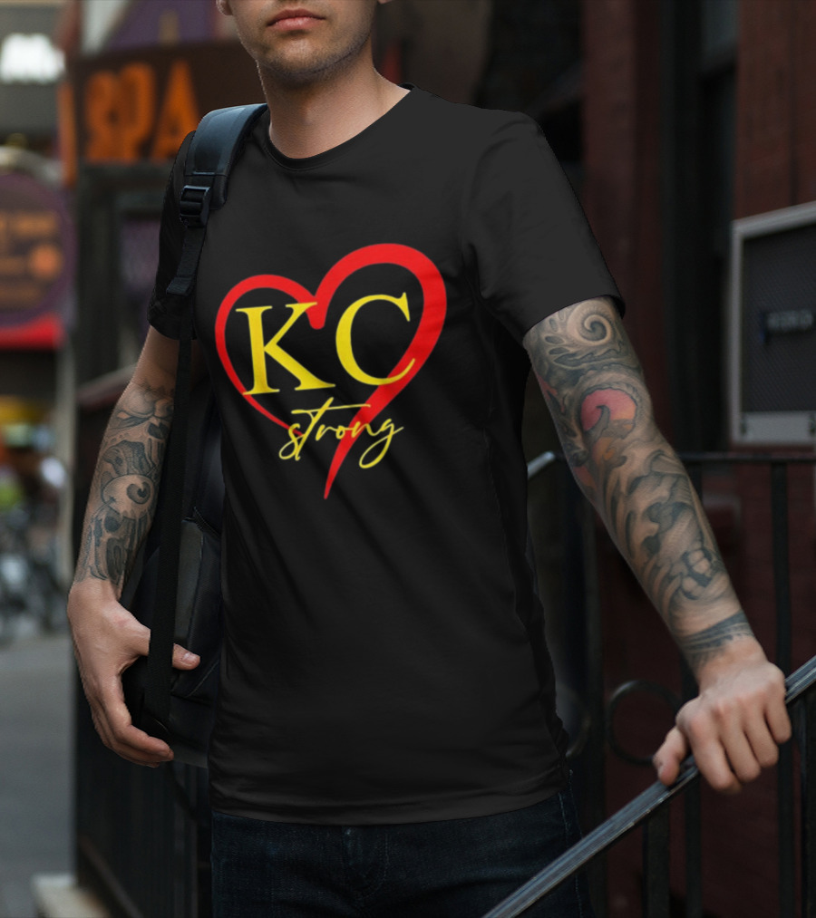 KC Strong Heart Design Kansas City Strong T-Shirt