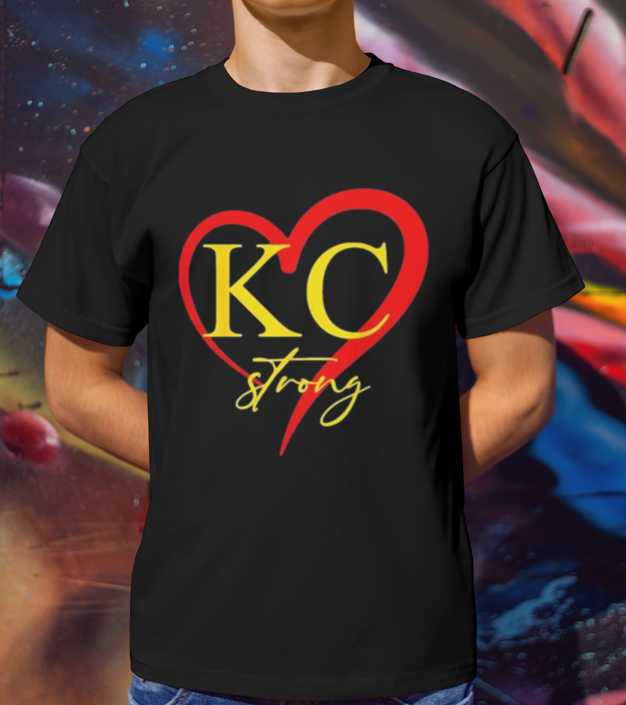 KC Strong Heart Design Kansas City Strong T-Shirt