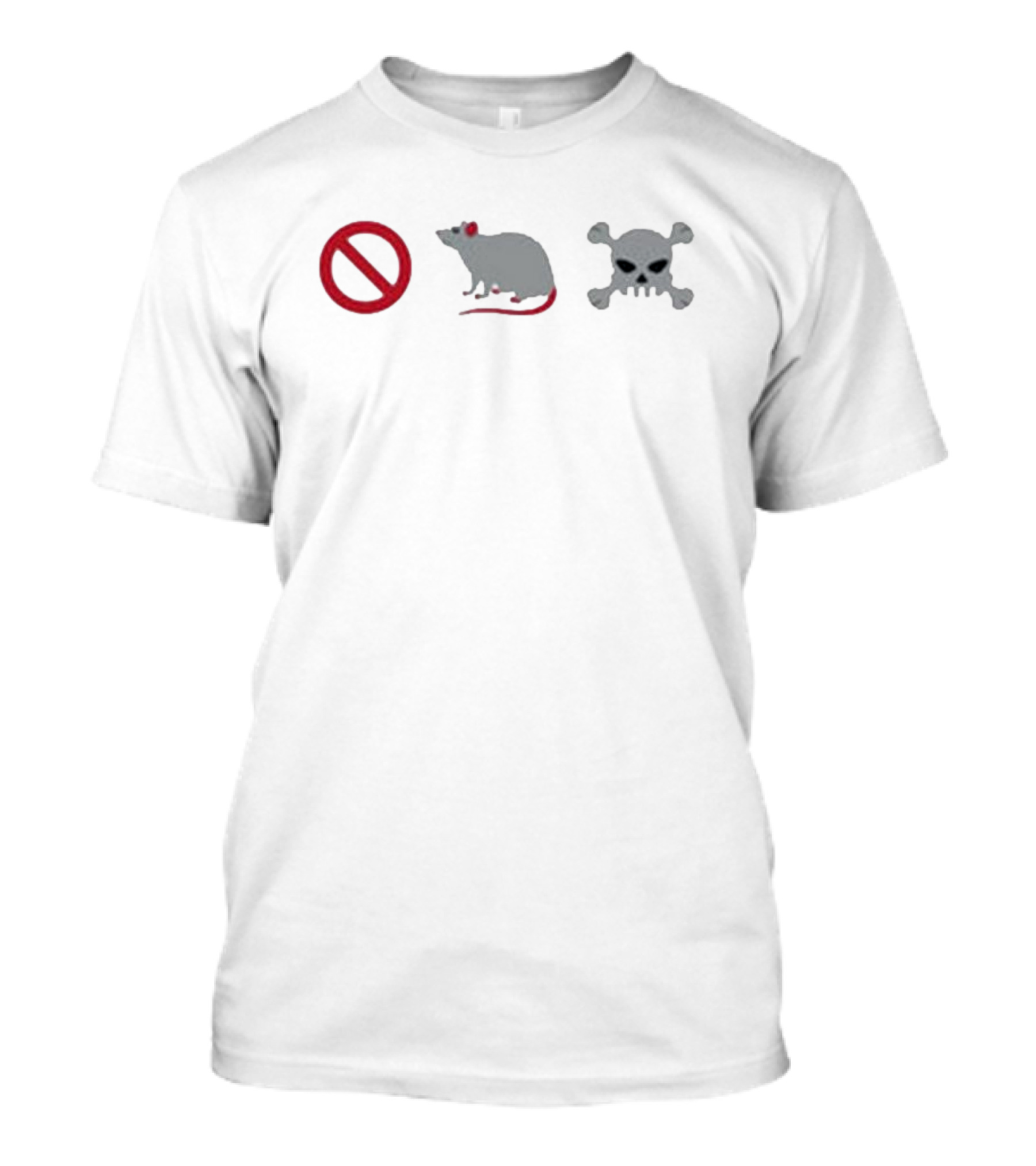 No Rat Skull Poison T-Shirt