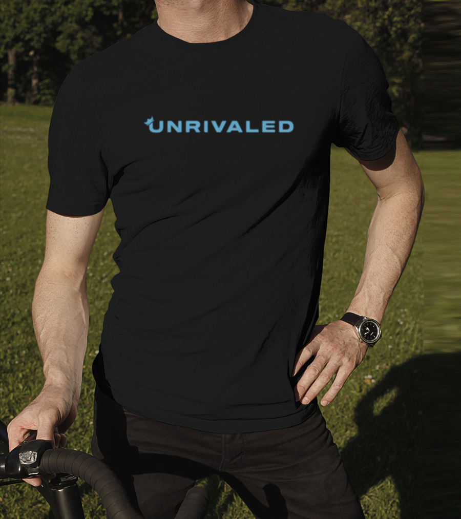 Unrivaled Blue Wordmark With Bird Element T-Shirt