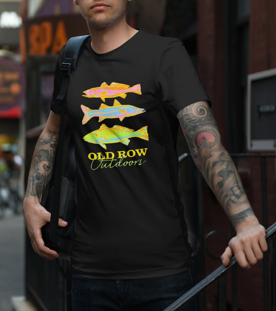 Old Row Outdoors Neon Fish Trio T-Shirt