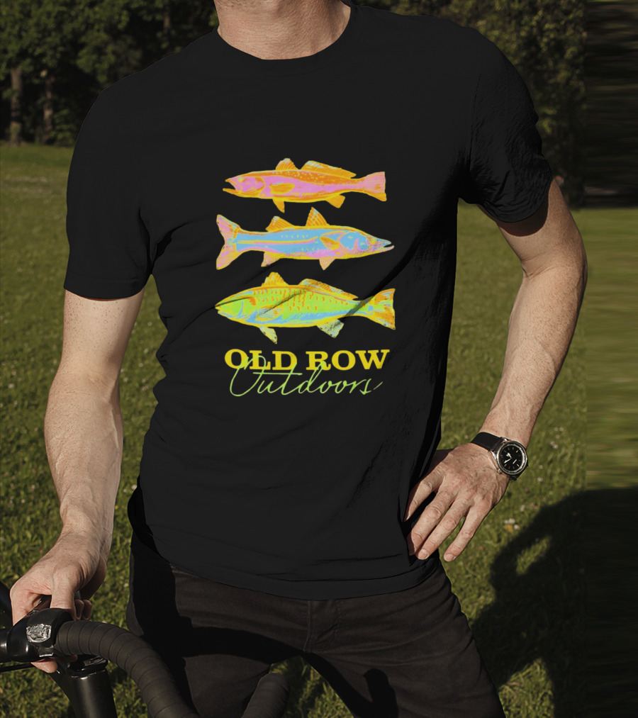 Old Row Outdoors Neon Fish Trio T-Shirt