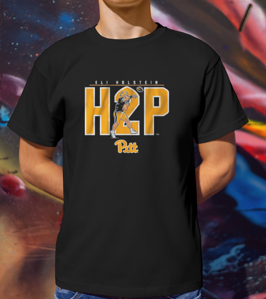 Eli Holstein H2P Pitt Panthers Football Quarterback T-Shirt