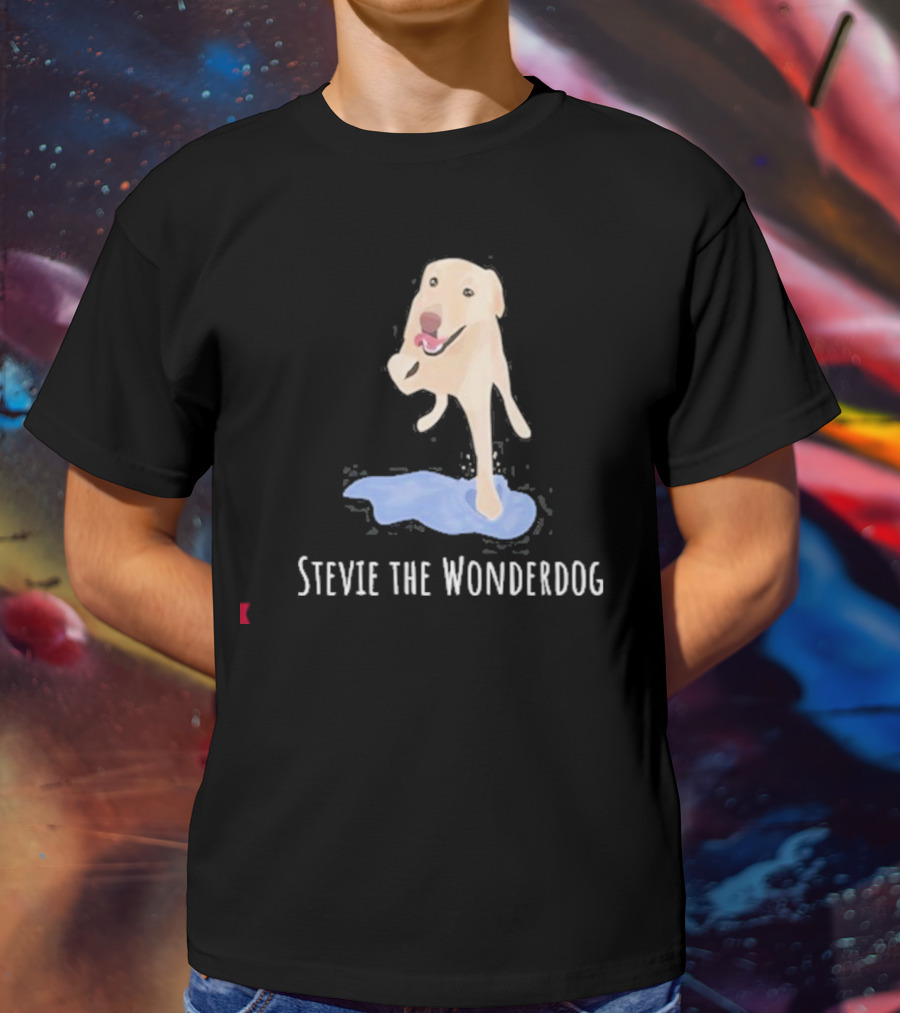 Stevie The Wonderdog Joyful Jump Over Water T-Shirt